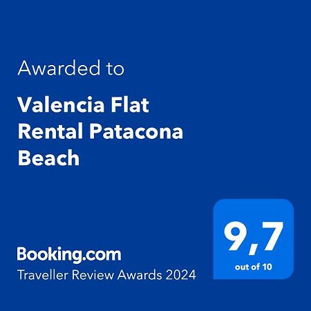 Valencia Flat Rental Patacona Beach Exteriör bild